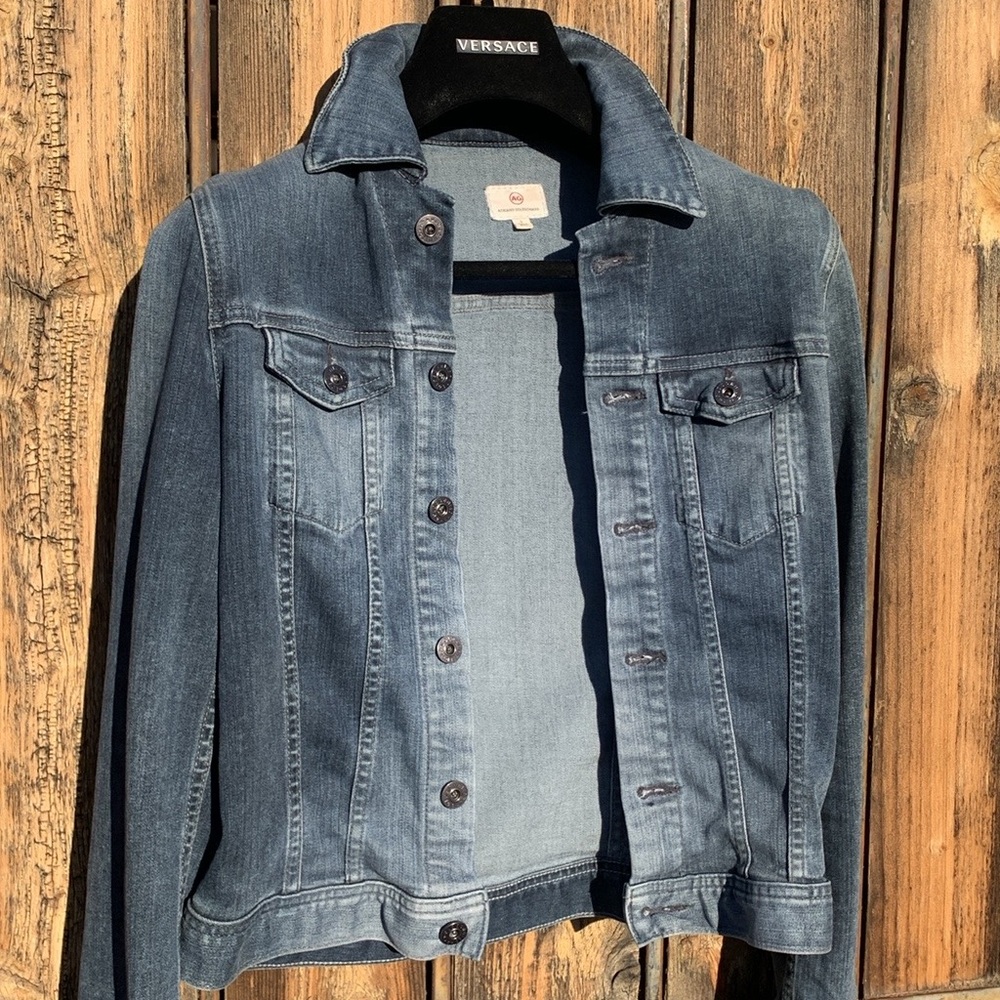 AG Stretch Denim Blue Jean Jacket